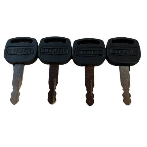 4 Pack 62# Foton Lovol Ignition Keys Fits For Loader Excacvator Cap Fuel Tank Lock