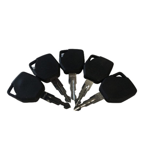 5 Pc Keys 81404 Fits Terex Keys, Fermac, Jcb Backhoe, Heavy Equipment Ignition