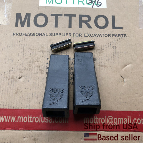 2 SET /240/2400 bucket teeth with 24fp flex pins 2 SET /240/2400 bucket teeth with 24fp flex pins