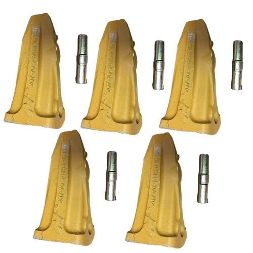 5 Set 207-70-14151 Rock Teeth With Pin 175-78-21810 Fit Komatsu Pc300 Pc350 5 Set 207-70-14151 Rock Teeth With Pin 175-78-21810 Fit Komatsu Pc300 Pc350