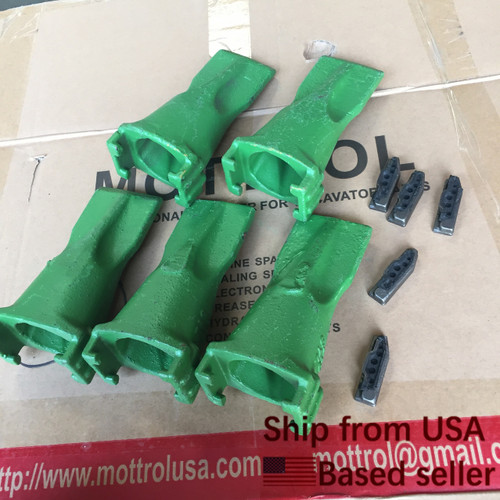 FITS FOR V19SYL Bucket Digging Teeth/Tooth With V19PN Flex Pins (SET OF 5) FITS FOR V19SYL Bucket Digging Teeth/Tooth With V19PN Flex Pins (SET OF 5)