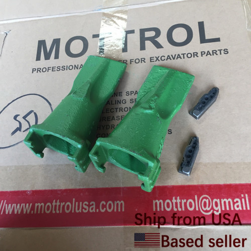 v19 V19SYL Bucket Digging Teeth/Tooth With V19PN Flex Pins (SET OF 2) v19 V19SYL Bucket Digging Teeth/Tooth With V19PN Flex Pins (SET OF 2)