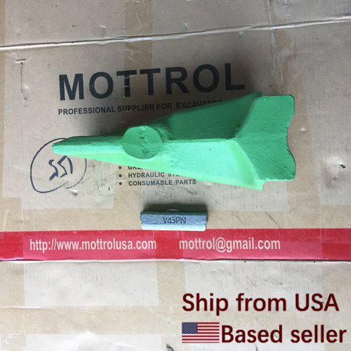 5 PK V43SYL Tooth FITS FOR  Digging Bucket Tooth/Bucket Teeth & V43PN Flex Pin