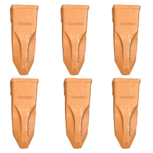 6 Pcs 1U3452 9W8452 J450 Bucket Teeth Rock Teeth Fits Cat E330D E330C