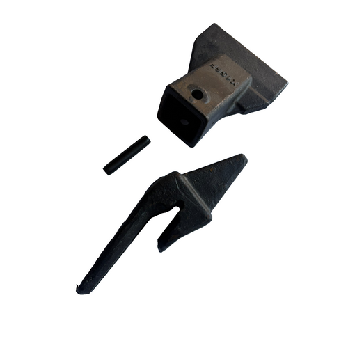 230X156 Weld On Adapter Shanks X156F Teeth , Roll Pin P156 For  Mini Excavator