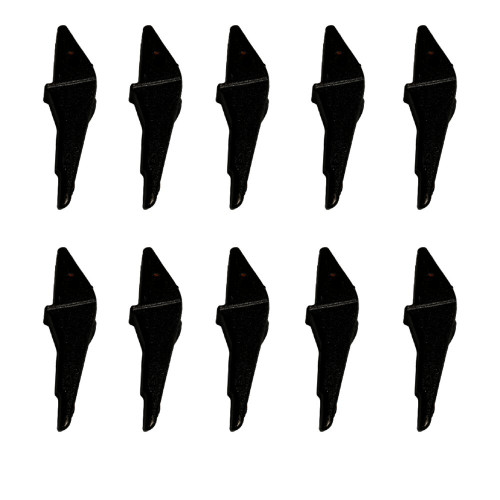 10Pk Skidsteer Bucket Weld On Flushmount Shanks ,Adapter 23 & 230 Teeth - 2300Fl