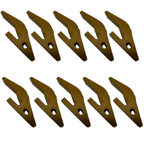 10 Pk U43792 2740W23  23 230 Series Backhoe Bucket Tooth Adapter For Deere, Case