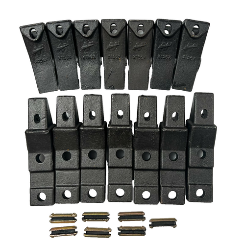 7 Sets X156X 6737325 Teeth, Adapter Shanks X156Xfl 6737324 Pins 23Fp 6737326