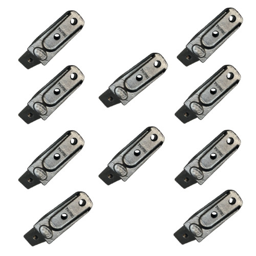 10 7107324 Bolt On Shanks Adapter 5/8" Lip Fits For Bobcat X156X 6737325 Teeth