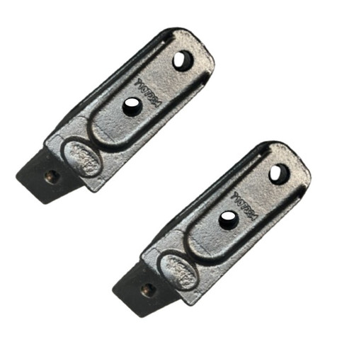 2 7107324 Bolt On Shanks Adapter 5/8" Lip Fits For Bobcat X156X 6737325 Teeth