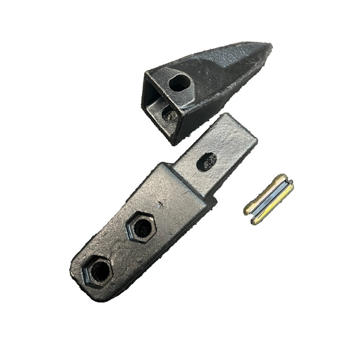 7107324 Bolt On Shanks Adapter 5/8" Lip With 7107320 Teeth For Bobcat Skid X156X