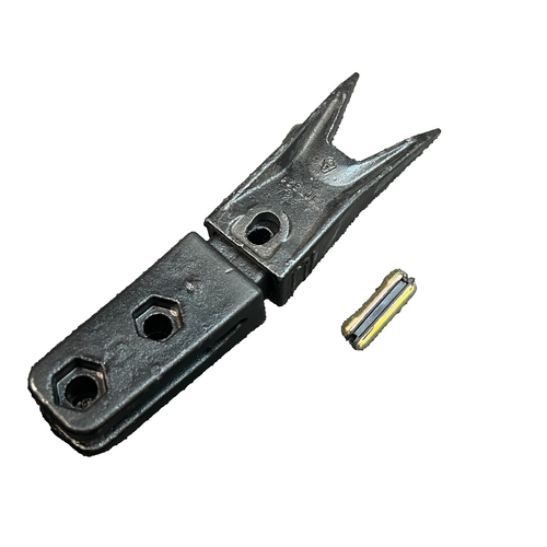 7107324 Bolt On Shanks Adapter 5/8" Lip With 7107321 Teeth For Bobcat Skid X156X