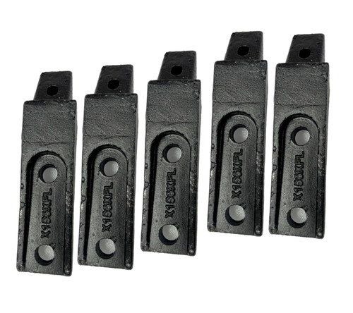 5 Pack X156Xfl 6737324 Bolt On Adapters Shanks Fits Bobcat X156X Teeth 6737325