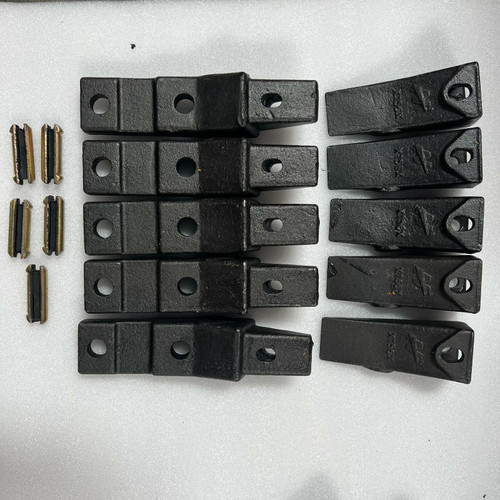 5 Set Of X156X 6737325 Teeth, Adapter Shanks X156Xfl 6737324 Pins 23Fp 6737326