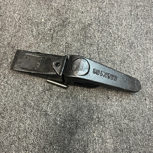 2 Pack Backhoe Weld-On Shank Teeth Adapter 550X156 22Mm Lip Pin P156 Tooth X156L