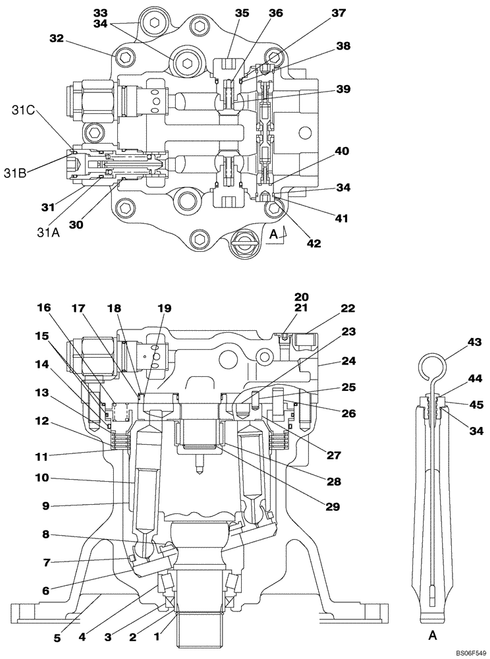 Ktc0171 Swing Motor Fits For Cx460 Cx470B