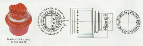 Travel Motor ,Final Drive Fits Volvo Ec210B Ec240B,Sumitiomo Sh200,Sh210 Sh235