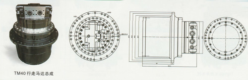 Travel Motor,Final Drive Fits Hyundai R200-5 R210-3 R220-5 R210-5, Tm40Vc
