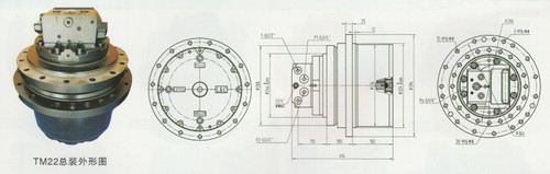 Travl Motor,Final Drive Fits Kobelco Sk130 Sk140 Sk135,Kato Hd450,Sany Sy1560