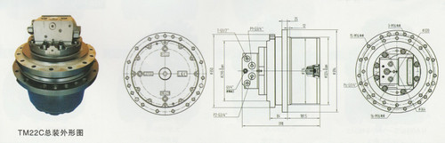 Kla0156 Ln00083 Mag85-Vp-2400E Travel Motor Cx160 Cx160B