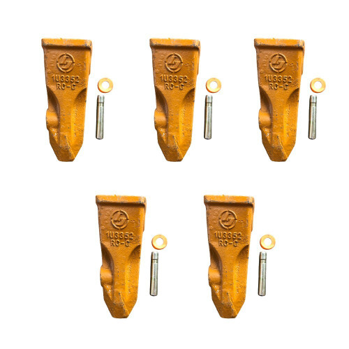5 Pk 1U3352 Bucket Teeth Rock 9J2358 Pins ,8E6359 Retainer Fit Caterpillar J350