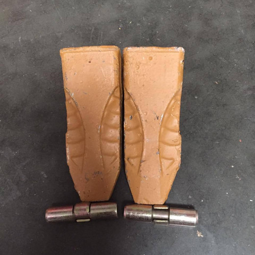 2 Pc 20X-70-14160 Bucket Teeth,20X-70-14170 Pin,20X-70-14180 Spring Fit Komatsu