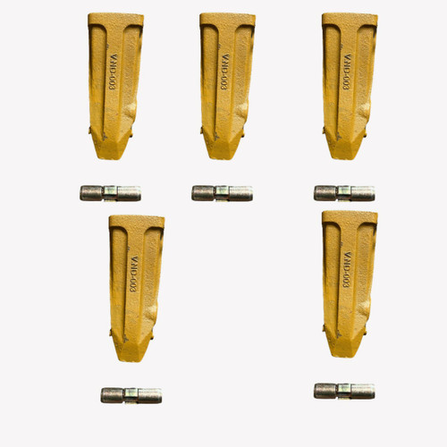 5Pcs 205-70-19570 Rock Teeth,09244-02496 Pin  Fit Komatsu Pc200 Pc220 Pc240