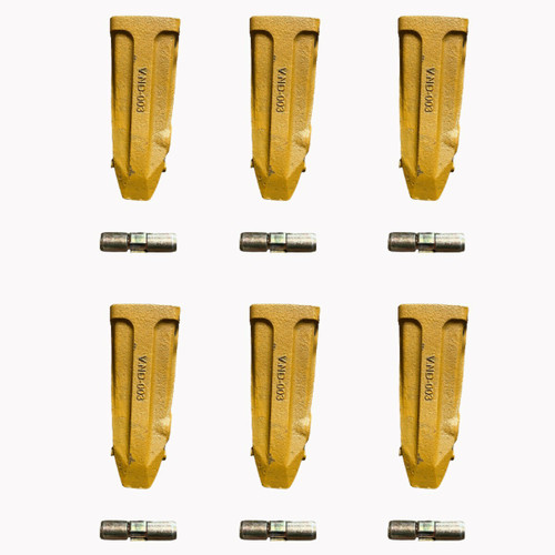 6Pk 205-70-19570 Rock Teeth,09244-02496 Pin  Fit Komatsu Pc200 Pc220 Pc240