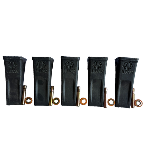 5Pk 1U3202  1U-3202 J200  Forged Bucket  Teeth With Pins 8E6208 Retainers 8E6209