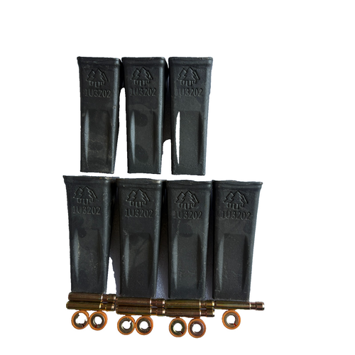 7 Pk 1U3202 1U-3202 Forged Teeth W/ Pins 8E6208 Keepers 8E6209 Fits For Cat J200