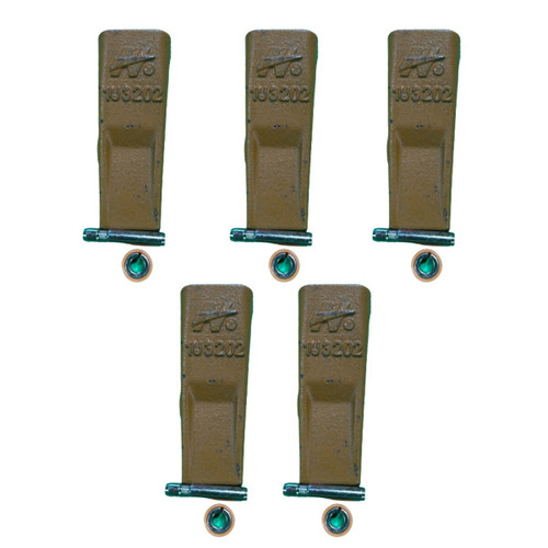 5Pk 1U3202 1U-3202 J200 Bucket Teeth Tooth With Pins 8E6208 Retainers 8E6209