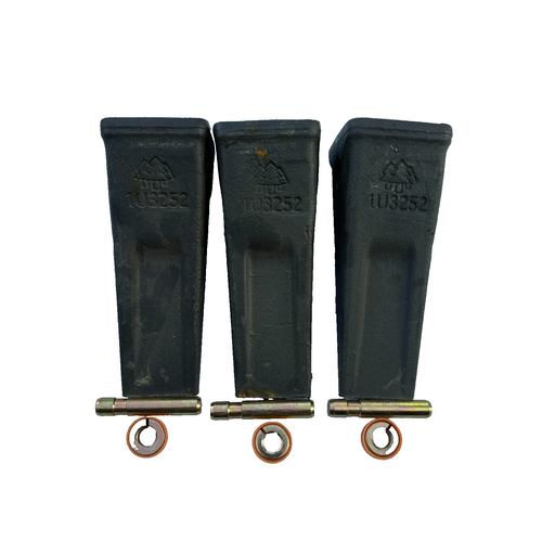 3Pk 1U3252 Forged Teeth  W/ Pin 8E6259 8E6258 Retainer Fits For Cat J250 Tooth