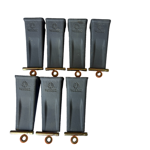 7 Pk 1U3302 1U-3302 Forged Teeth With Pin S 9J2308  8E6259 For J300 Adapter