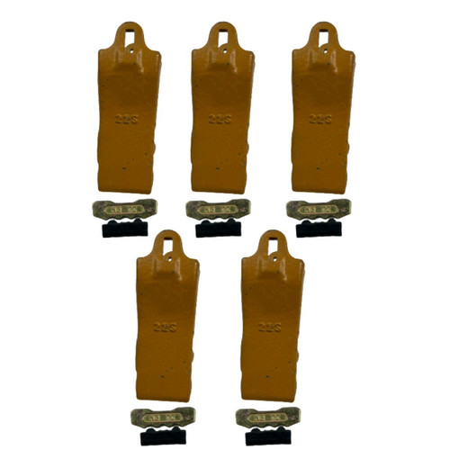 22S 5 Pack  Bucket Tooth/Bucket Teeth, 5 22Pn Pins,5 22Lk Locks For Adapter 22S