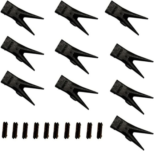 10 Pk 23Wt 23Wtl 230Wtl T230Wtl Twin Tiger Bucket Teeth W/ 23Fp Tf23 Flex Pins