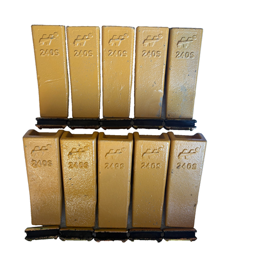 10 Set 24 240 2400 240S  077-2832 Teeth W/ 24Fp 24Pn 240Pn  Flex Pins For Bucket