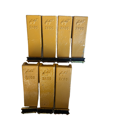 7 Set 24 240 2400 240S  077-2832 Teeth W/ 24Fp 24Pn 240Pn  Flex Pins For Bucket