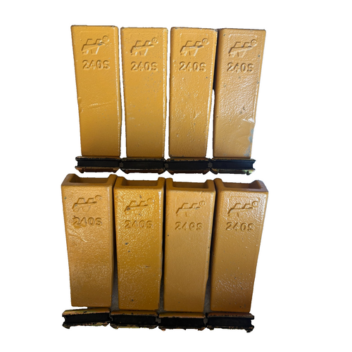 8 Set 24 240 2400 240S  077-2832 Teeth W/ 24Fp 24Pn 240Pn  Flex Pins For Bucket