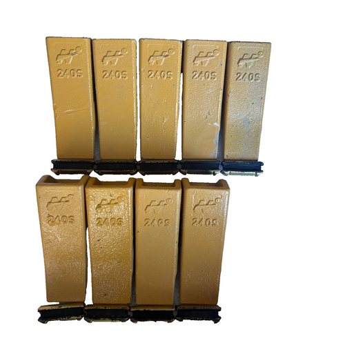 9 Set 24 240 2400 240S  077-2832 Teeth W/ 24Fp 24Pn 240Pn  Flex Pins For Bucket