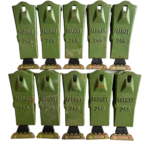 10 Pk  25S 25T  Teeth W/ 25-30Lk  Locks ,25Pn  25-30Pn Pins For Bucket 25 Series