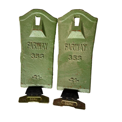 2Pc 35S D35S Digging Teeth W 35-40Lk 35Lk Locks 35Pn Pins For Bucket 35 Series