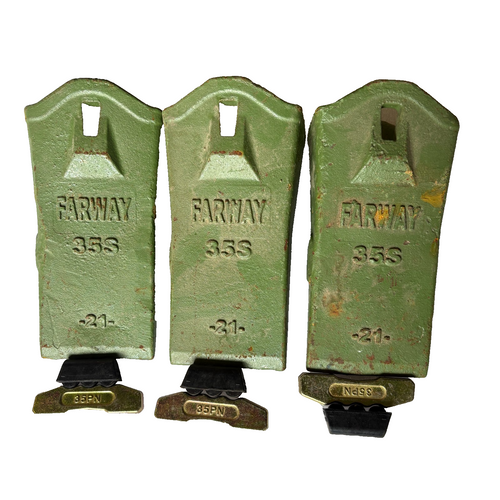 3Pc 35S D35S Digging Teeth W 35-40Lk 35Lk Locks 35Pn Pins For Bucket 35 Series