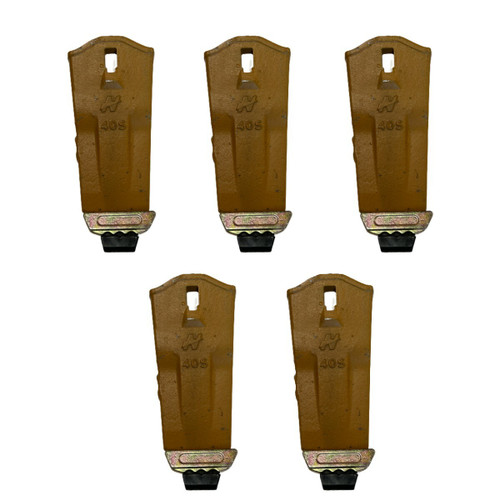 40S 5 Pk Bucket Tooth/Bucket Teeth Fits & 5 40Pn Pins &  5 Lk Locks