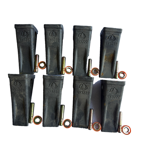 8 Pk 6Y3222 6Y-3222 Forged Teeth With Pin 6Y3228 6E8259 For J225 Adapter Shank