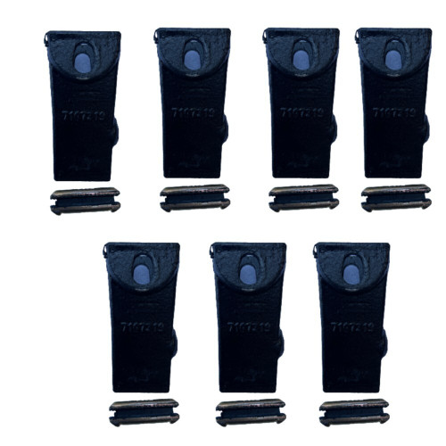 7 Pk 7107319  Skid Bucket Tooth  Teeth 6737326 Flexpin 23Fp For Mini Excavator