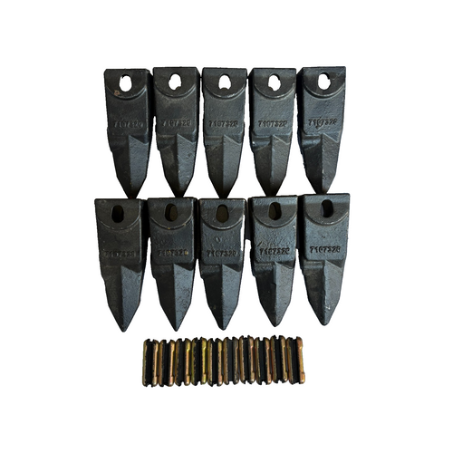 10Pk 7107320 6737325T Teeth W/ Pin 23Fp 6737326  For X156X Shank 7107324 6737324