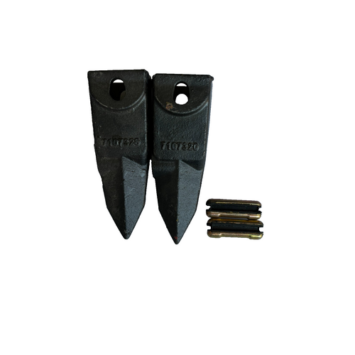 2 Pk 7107320 6737325T Teeth With Pin 23Fp Fits For X156X  Bucket Adapter 6737324