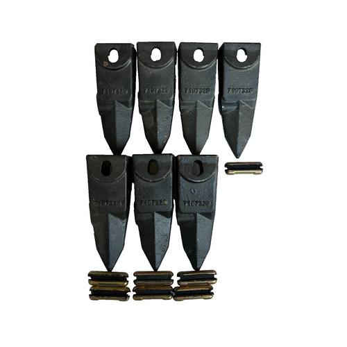 7Pk 7107320 6737325T Teeth W/ Pin 23Fp 6737326  For X156X Shank 7107324 6737324