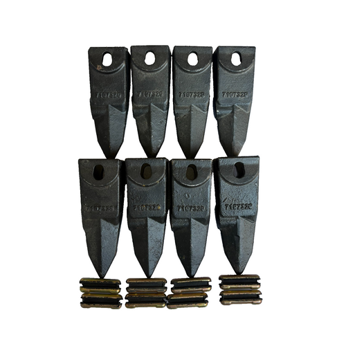 8Pk 7107320 6737325T Teeth W/ Pin 23Fp 6737326  For X156X Shank 7107324 6737324