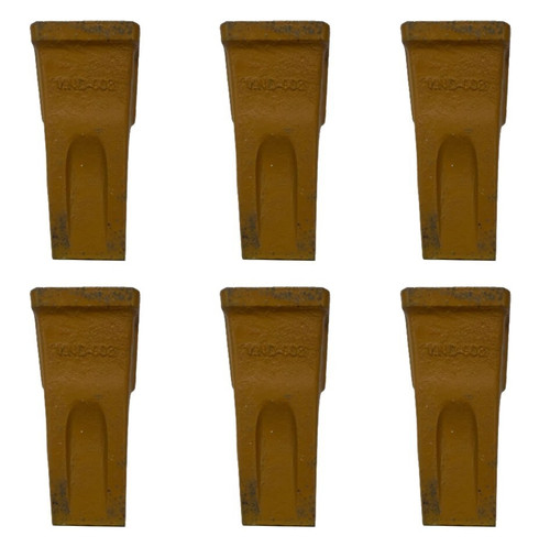 6 Pcs 7T3402 Teeth, Without Pins Fits For Cat E325 J400 E325Bl